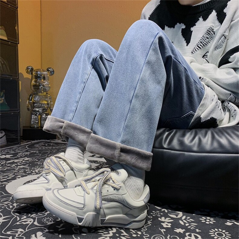 冬天加绒加厚款男牛仔裤直筒休闲裤子A080-9291-常规P35加绒P45,男装牛仔裤,电商A080