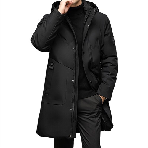 冬季新款中老年男士棉袄可卸帽棉衣中年男士棉服QLMMF1903-P165图片