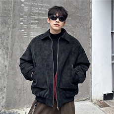 美式复古翻领加厚棉衣宽松加绒保暖棉服外套冬季外套，男装棉衣，电商C307