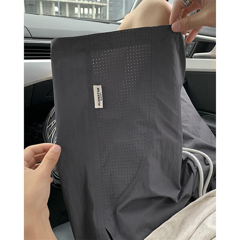 夏季速干防晒冲孔弧线拼接短裤车景XZ604-DK230-特P25控48,男装牛仔裤,星座604