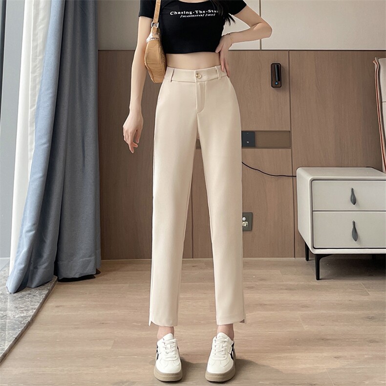 现货黑色西装裤女职业正装春夏通勤工作裤小个子九分烟管西裤,女装休闲裤,云美莎专业女裤-全店现货
