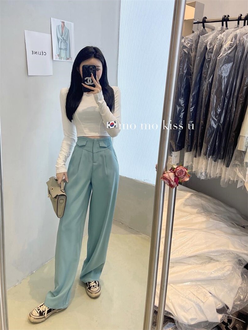 高腰百搭西裤，其它，m.o