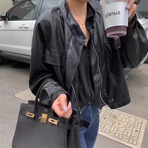 皮衣外套,女装皮衣,卡薇尔