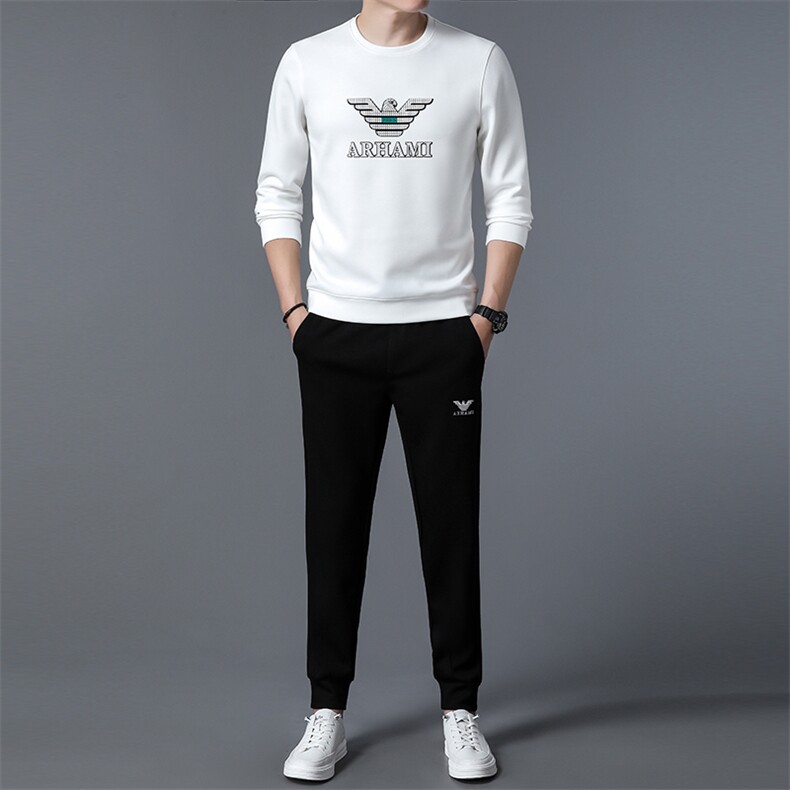 S3057-2钱塘2020-2中青年男士春旗薄款时尚休闲简约长袖卫衣P137,男装休闲套装,钱塘207-2