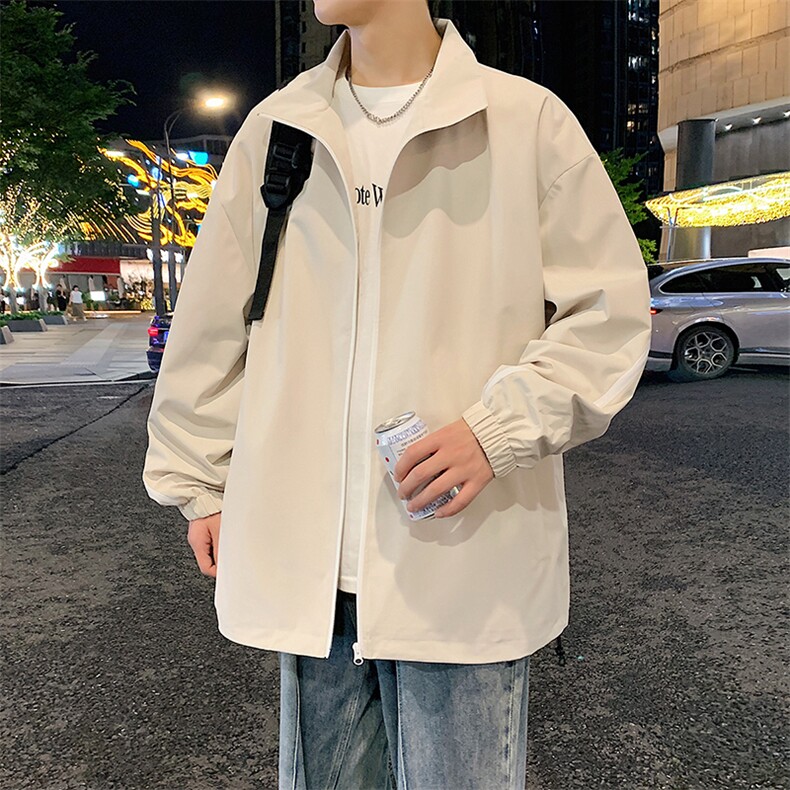 港风秋季新款外景飞行员夹克男宽松二开棒球服MYJ24-7861-P58图片