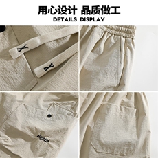 美式工装裤短裤新款宽松夏季休闲五分裤A436-2555-特P30，男装休闲裤，电商A436