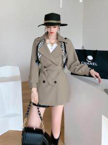 秋季新款韩版宽松显瘦大码风衣,女装风衣,西子阁