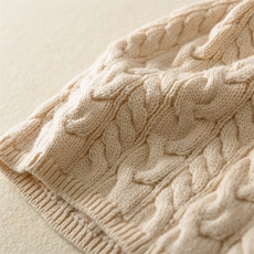 毛线帽子女秋冬季大头围羊毛加厚保暖护耳针织堆堆冷帽女2025新款，帽子，九月九羊绒