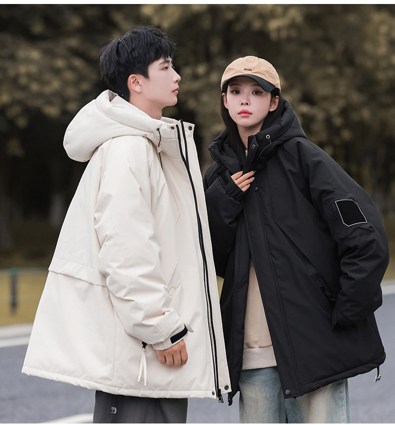 情侣冬季工装连帽防寒保暖白鸭绒羽绒服大衣外套A406Y93657P228,男装羽绒服,星座309（原A406）