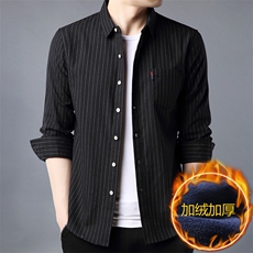 D5854钱塘2020-2时尚休闲冬季厚款加绒中年男士百搭衬衣P62，男装衬衫，钱塘207-2