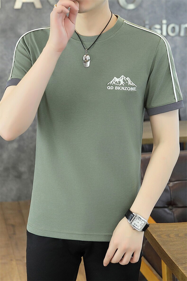 夏季短袖男刺绣翻领POLO衫T恤时尚休闲半袖上衣LD3319-P30,男装Polo衫,星座310B-3