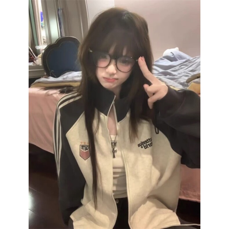 5314-P54原版做工纯棉华棉复合牛奶丝休闲外套薄款/加绒,女装卫衣/绒衫,星座617A-2