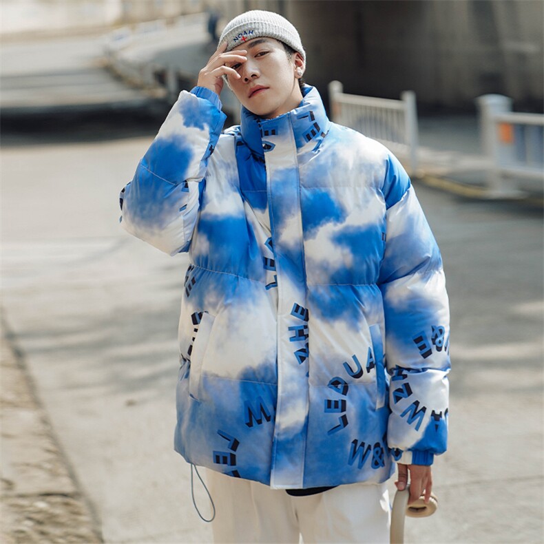 2024冬新款 日系外景幻彩立领面包服棉衣外套男 MY004-P135控150图片