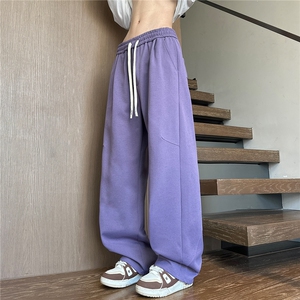 春季新款立体剪裁设计感休闲宽松弯刀长裤 K666113 特p40图片