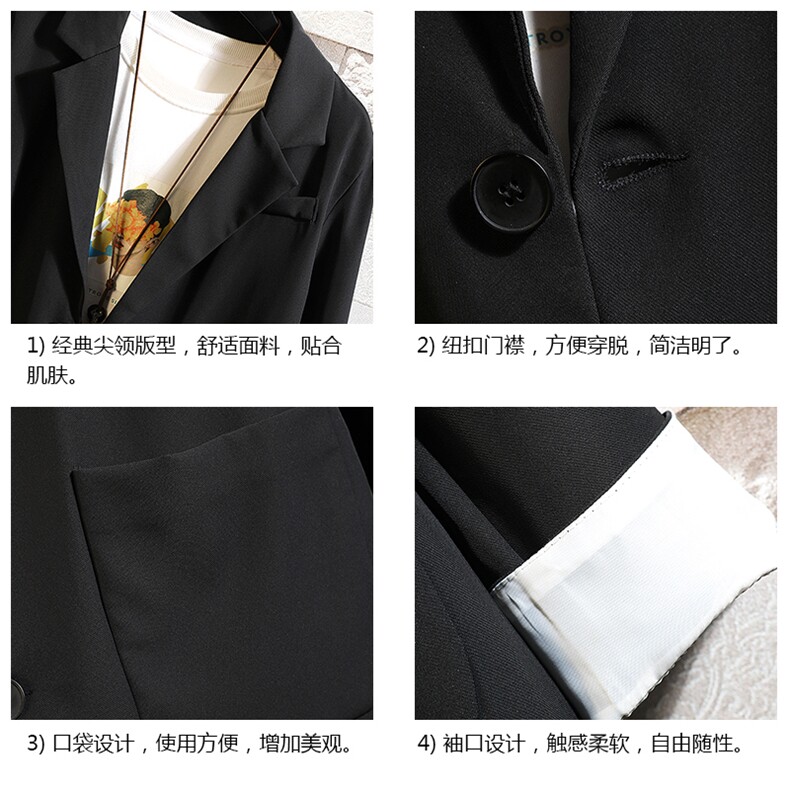 A132-P90痞帅高级感西装男大码胖子西服男西装外套砖墙,男装西服,电商A040A