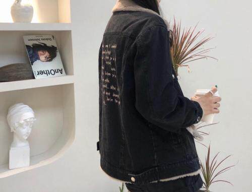 冬季加绒牛仔外套，女装，衣生缘