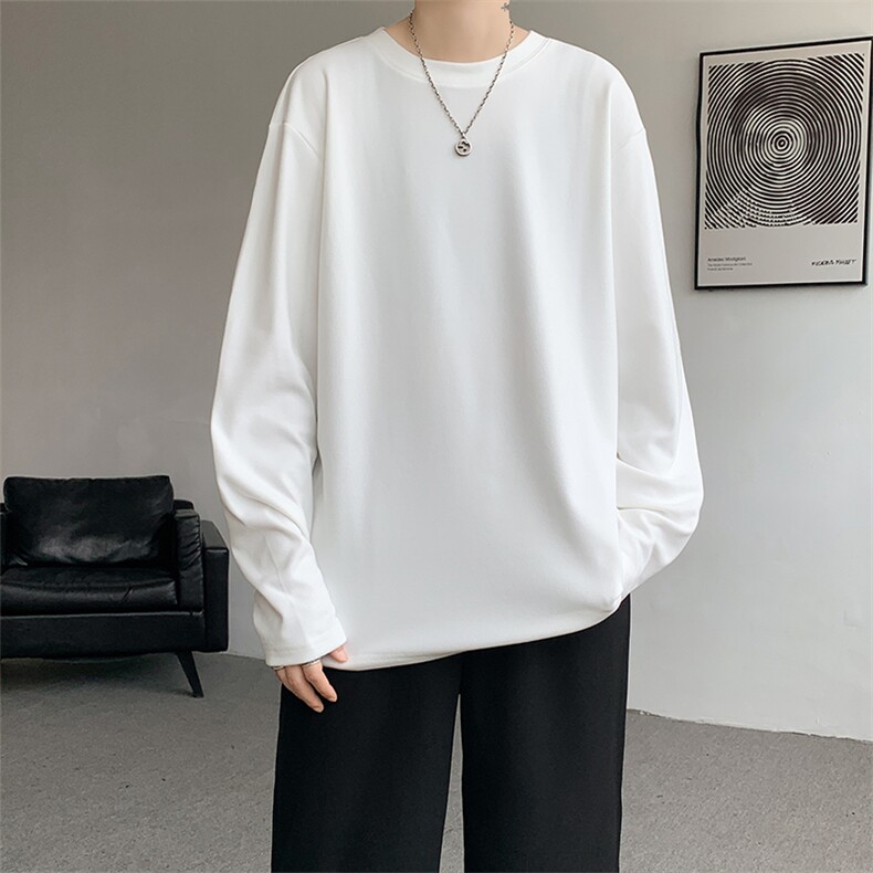 8XL-M德绒打底衫男保暖内衣加绒加厚内搭双面绒男TBG1103P35控48，男装T恤，电商D206-1