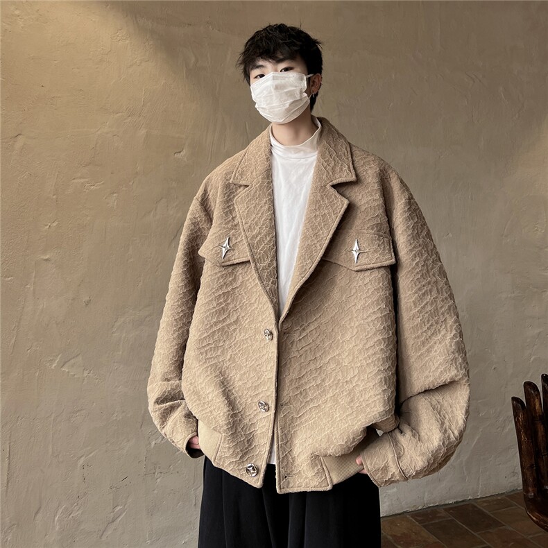 1港风美式潮牌宽松休闲情侣女大码M-5XL夹克外套男JK8748P95控128，男装夹克，星座226-2