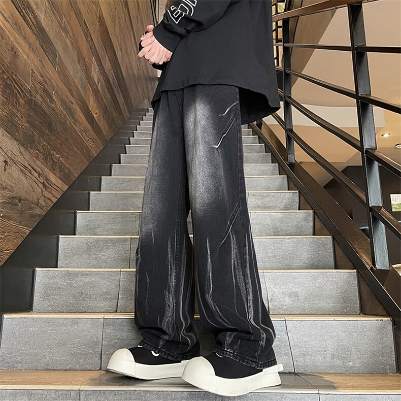新款美式扎染牛仔裤加绒特批P45无差价，88；常规特P40控78,男装牛仔裤,星座906（原电商a316-1）