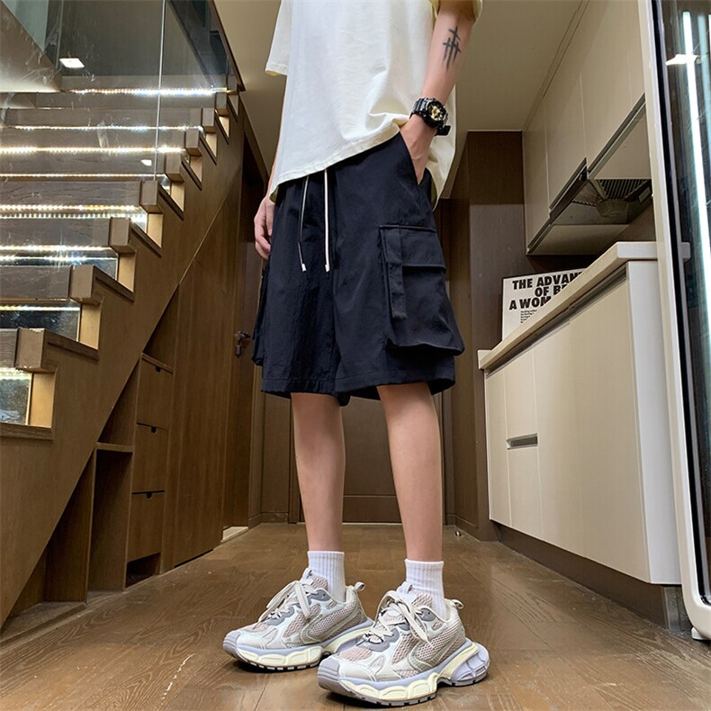 2025夏季休闲潮流大口袋短裤工装五分裤子男24XD23043特批35,男装休闲裤,电商A042