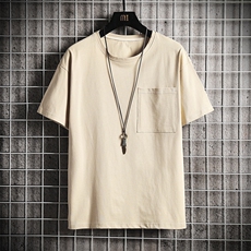 DX24099-P25大口袋百搭短袖t恤男大码半袖体恤上衣服，男装T恤，电商A040A