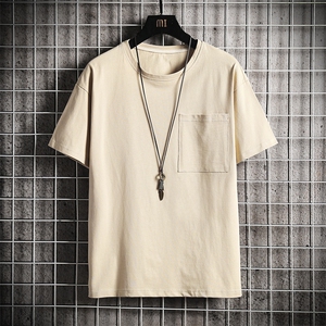 DX24099-P25大口袋百搭短袖t恤男大码半袖体恤上衣服图片