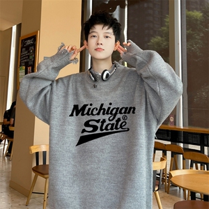 特P55控98高品秋冬季破洞毛衣男复古慵懒风针织衫毛衣外套MYP3322图片
