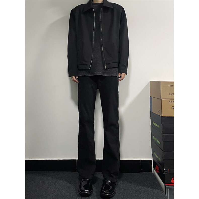 B221美式ins高街暗黑小众修身弹力休闲牛仔裤LK23010-P60控78,男装牛仔裤,电商B221
