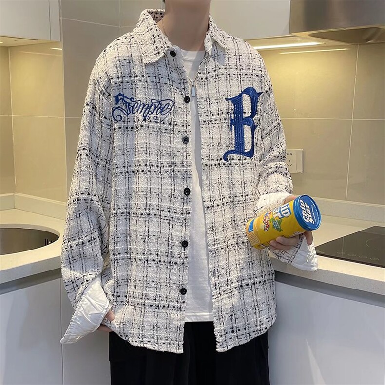 长袖衬衫男港风日系韩版潮流帅气衬衣SY107P45,男装衬衫,星座1116-2