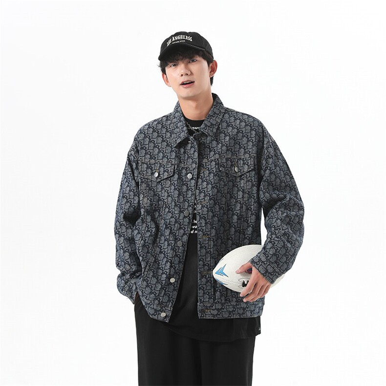 美式牛仔外套男士春季2025新款宽松男生夹克高级感痞帅JK1083-P70,男装工装外套,星座1103-3