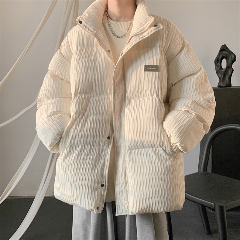 W8210P120控168大皂肌理感新面料宽松休闲棉衣棉服现货,男装棉衣,电商B205