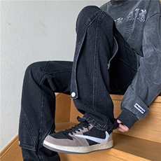 美式牛仔裤男款春季水洗做旧小众黄泥染长裤A061-YJ6724-P65控88，男装牛仔裤，电商A061-1