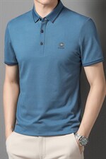 夏季新款男士翻领短袖t恤中年有领男装上衣服休闲POLO衫，男装T恤，电商B212（原钱塘6029）