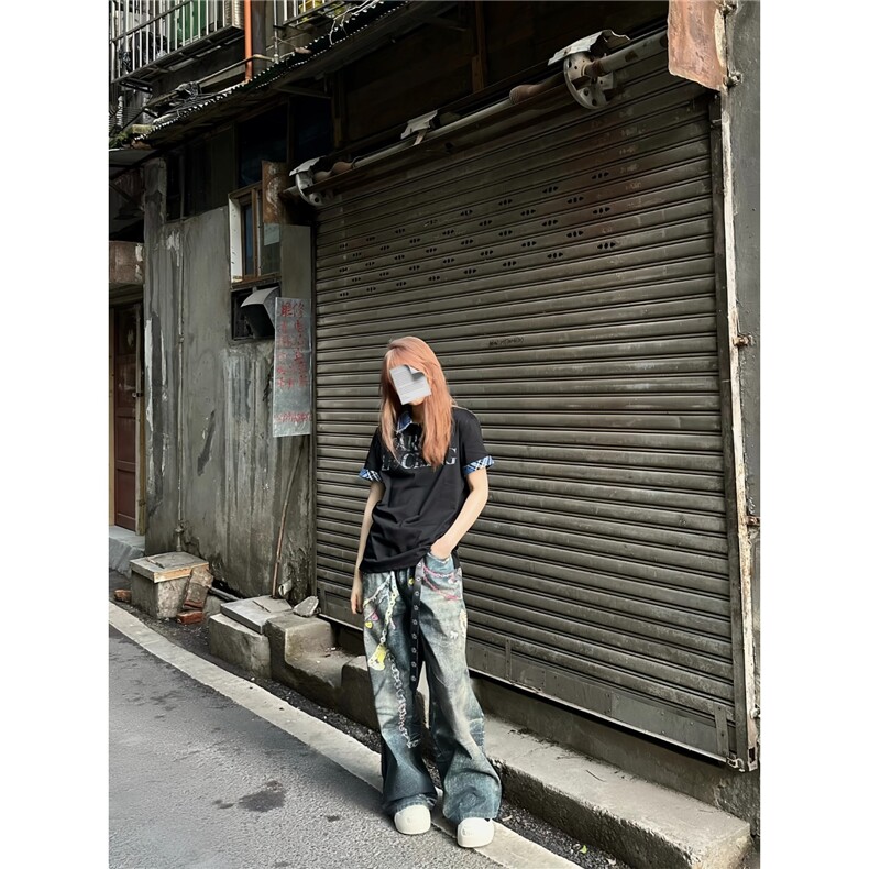 假两件polo领短袖T恤男女同款2025夏季,男装T恤,星座506A