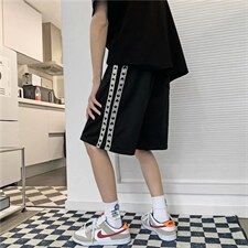 男夏季潮流时尚休闲短裤编织裤子五分裤D6803P25图片