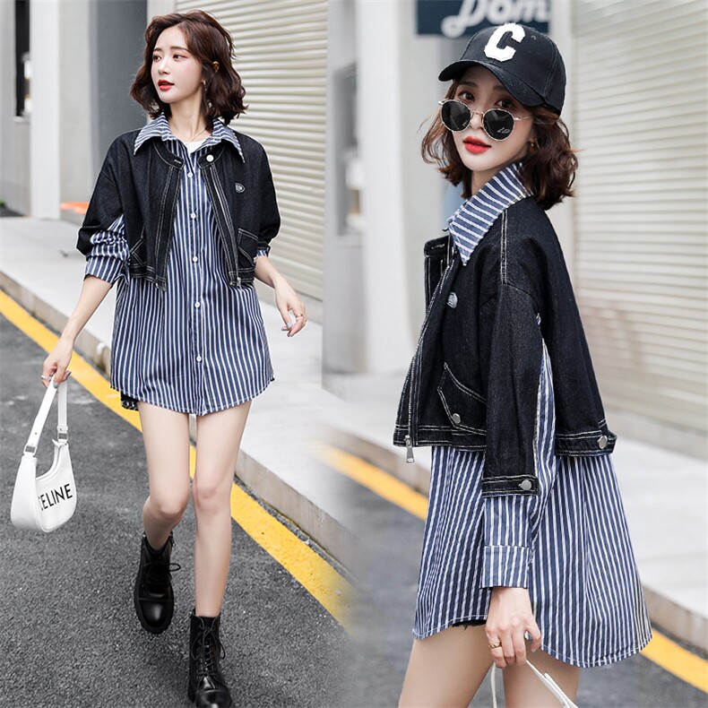 2022春季时尚简约大方气质优雅收腰显瘦休闲修身百搭潮流风衣外套，女装牛仔外套，瑶迪依秀