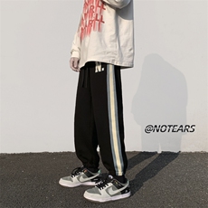 2024春新款直播数据款撞色条纹束脚休闲运动裤KZ13-P50控79，男装休闲裤，星座914-3