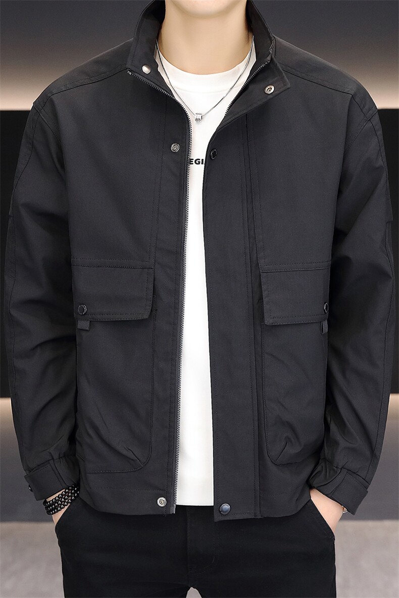 夹克男秋季立接高品质外套型男商务休闲百搭外套夹克N7939-P75,男装夹克,星座310B-3