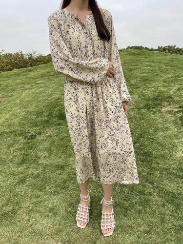 韩版收腰连衣裙，女装连衣裙，BLESS OPEN