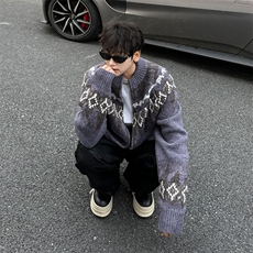 费尔岛加厚高领开衫毛衣MY368P70，男装针织衫/毛衣，星座1116-2