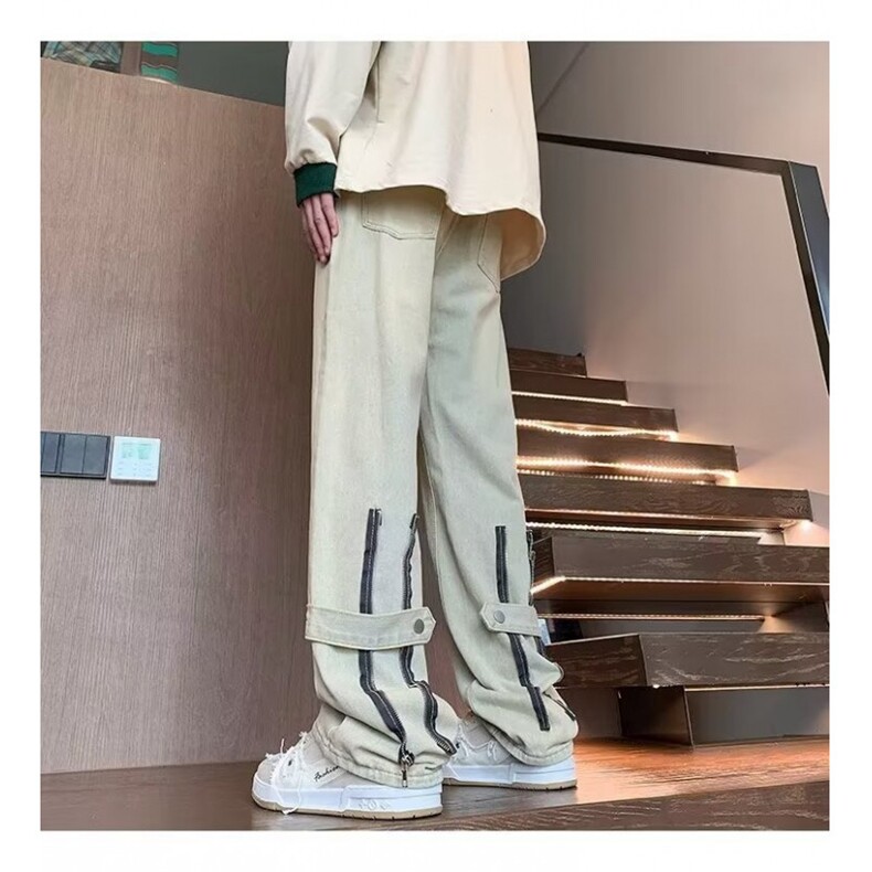 1506-1/K88061/P44港风潮男个性字母牛仔裤潮流痞帅长裤男女同款，男装牛仔裤，星座1506-1