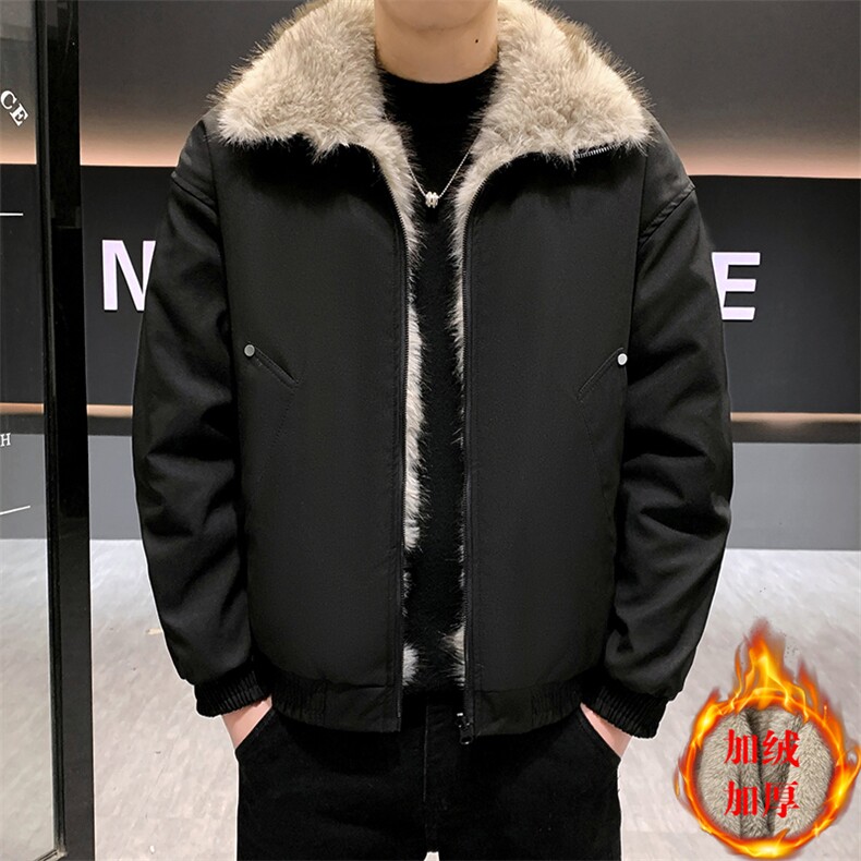 MA31-P125（座山雕）冬季新款加棉加厚帅气派克服宽松时尚棉服图片