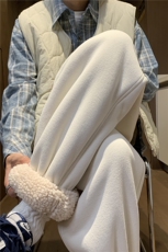 重磅华棉加绒加厚羊羔毛束脚卫裤大码M~5XLXZ604-K101-P60控78，男装休闲裤，星座604