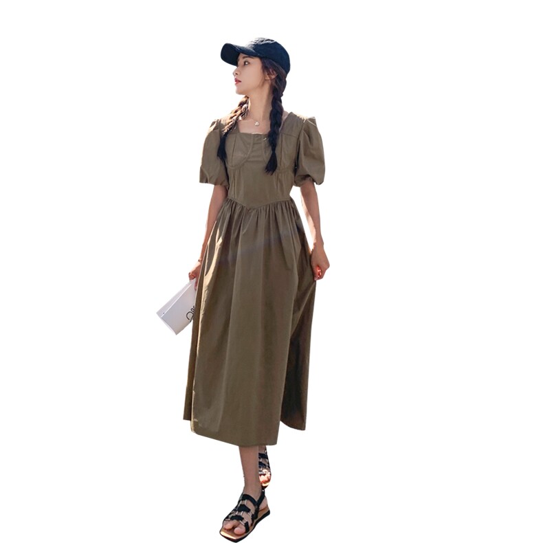 【现货】夏季新款纯色连衣裙82363-P115-K165,女装连衣裙,辉之琳