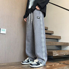 美式休闲裤子男款卫裤潮牌宽松高街复古直筒运动裤K531-P48，男装休闲裤，星座308B-2
