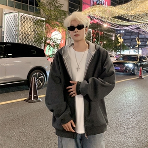 开衫卫衣男女连帽休闲宽松外套百搭运动情侣长袖WY04-P72图片