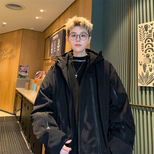 新标90白鸭绒！三防高品质冲锋衣羽绒服棉衣男图片