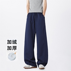 B258-K9928加绒P45控98抖音品质卫裤65%棉35%聚酯纤维，男装休闲裤，电商B258