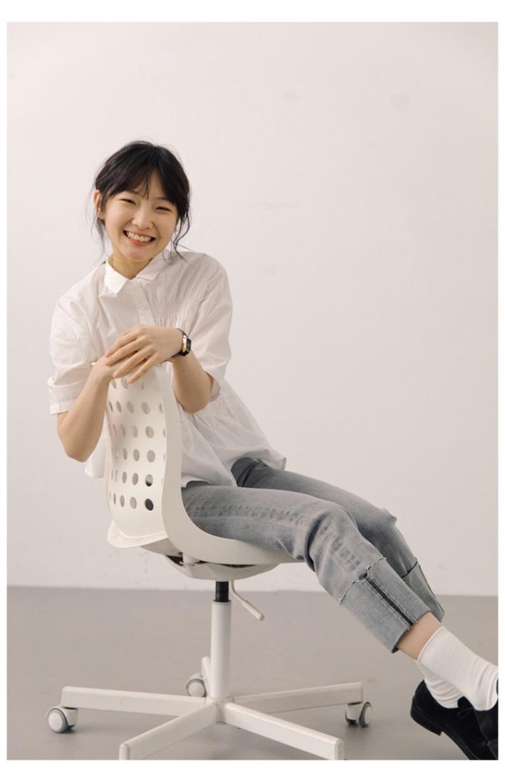打揽短袖衬衫,女装衬衫,喜午
