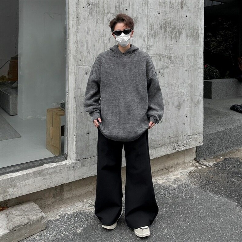 美式复古亨利领毛衣男款冬季慵懒风高级感针织衫外套Y602/P58,男装针织衫/毛衣,星座506